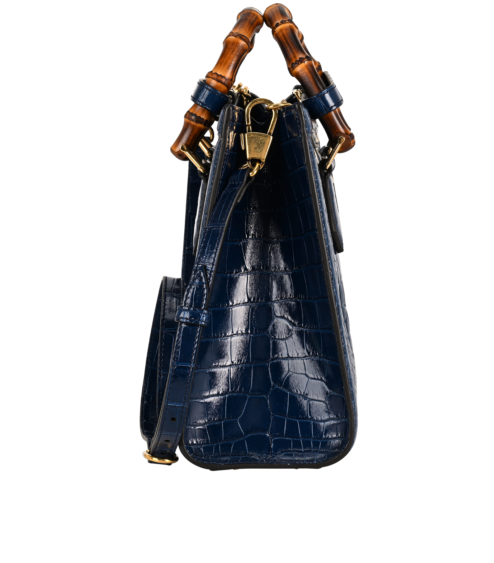 Medium Diana, &pound;3,500, Handbags, Blue, Leather, Side view